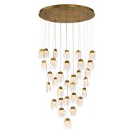 Eurofase Paget 31 Light Chandelier in Gold