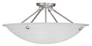 Oasis 4-Light Ceiling Mount in Brushed Nickel