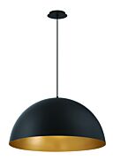 Eurofase Laverton 1 Light Pendant in Black