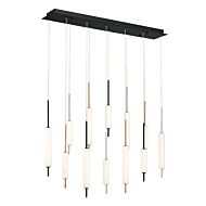 Eurofase Cumberland 12 Light Chandelier in Brass