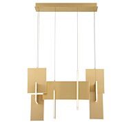 Eurofase Coburg 1 Light Chandelier in Gold