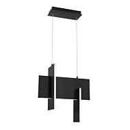 Eurofase Coburg 1 Light Pendant in Black