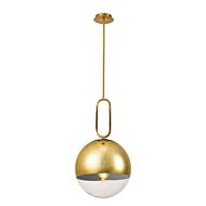 Eurofase Prospect 1 Light Pendant in Gold