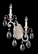 Renaissance Two Light Wall Sconce in Antique Silver by Schonbek