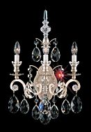 Renaissance Three Light Wall Sconce in Antique Silver by Schonbek