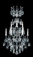 Renaissance Ten Light Chandelier in Antique Silver by Schonbek