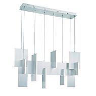 Eurofase Coburg 1 Light Chandelier in Aluminum