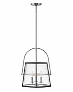 Hinkley Tournon 3-Light Pendant In Brushed Nickel