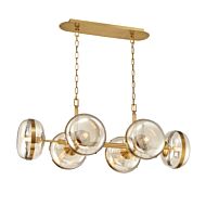 Eurofase Nottingham 6 Light Chandelier in Brass