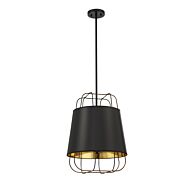 Eurofase Tura 3 Light Pendant in Black