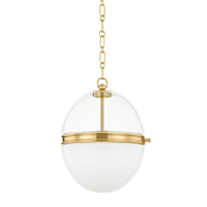 Donnell 1-Light Pendant in Aged Brass