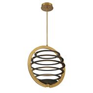 Eurofase Ombra 2 Light Chandelier in Brass