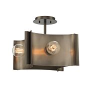 Eurofase Metallo 4 Light Ceiling Light in Brushed Nickel