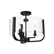 Eurofase Campisi 3 Light Ceiling Light in Black