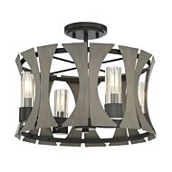 Eurofase Pennino 4 Light Ceiling Light in Black