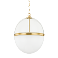 Donnell 1-Light Pendant in Aged Brass