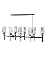 Hinkley Ana 8-Light Linear Chandelier In Black Oxide