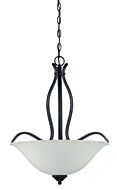 Craftmade Northlake 3 Light 20 Inch Pendant Light in Aged Bronze Brushed