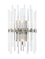 Divine Two Light Wall Sconce in Polished Nickel by Maxim