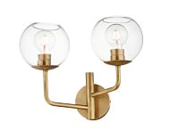 Maxim Branch 2 Light Bathroom Vanity Light in Natural Aged Brass