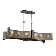 Eurofase Metallo 12 Light Chandelier in Brushed Nickel