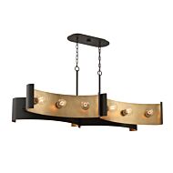 Eurofase Metallo 12 Light Chandelier in Bronze