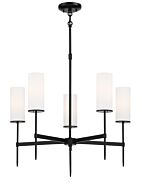 Minka Lavery 5 Light Transitional Chandelier in Coal