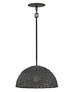 Dalia 1-Light LED Pendant in Black