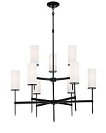 Minka Lavery 9 Light Transitional Chandelier in Coal