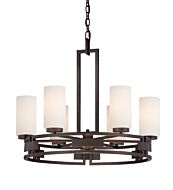 Del Ray 6-Light Chandelier in Flemish Bronze