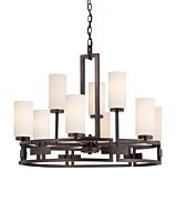 Del Ray 9-Light Chandelier in Flemish Bronze