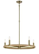 Minka Lavery 5 Light Transitional Chandelier in Soft Brass