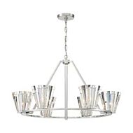 Eurofase Ricca 6 Light Chandelier in Chrome