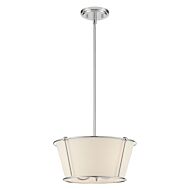 Eurofase Pulito 3 Light Pendant in Brushed Nickel