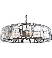 Kalco Giada 9 Light Pendant Light in Dark Bronze