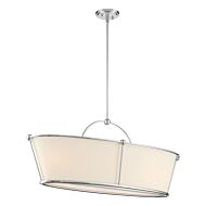 Eurofase Pulito 6 Light Pendant in Brushed Nickel