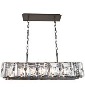 Kalco Giada 7 Light 12 Inch Pendant Light in Dark Bronze