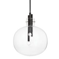 Hempstead Three Light Pendant in Black Brass by Hudson Valley