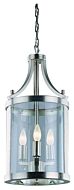 DVI Niagara 3-Light Foyer Pendant in Satin Nickel