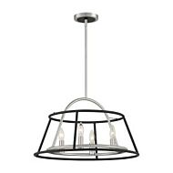 Eurofase Campana 4 Light Chandelier in Brushed Nickel