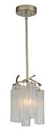 Victoria One Light Pendant in Golden Silver by Maxim