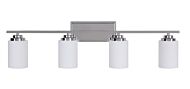 Craftmade Albany 4 Light Bathroom Vanity Light in Chrome