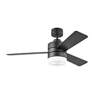 Era 2-Light 44" Ceiling Fan in Midnight Black