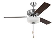 Linden 2-Light 48" Ceiling Fan in Brushed Steel