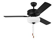 Linden 2-Light 48" Ceiling Fan in Midnight Black