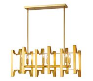 Z-Lite Marsala 6-Light Chandelier In Polished Metallic Gold