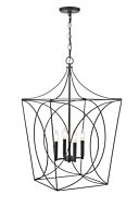 Millennium Tracy 4 Light Pendant Light in Matte Black