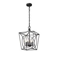 Millennium Lighting Tracy 4-Light Pendant Light In Matte Black