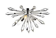 Z-Lite Soleia 3-Light Flush Mount Ceiling Light In Chrome 