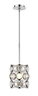 Z-Lite Eternity 1-Light Mini Pendant Light In Chrome